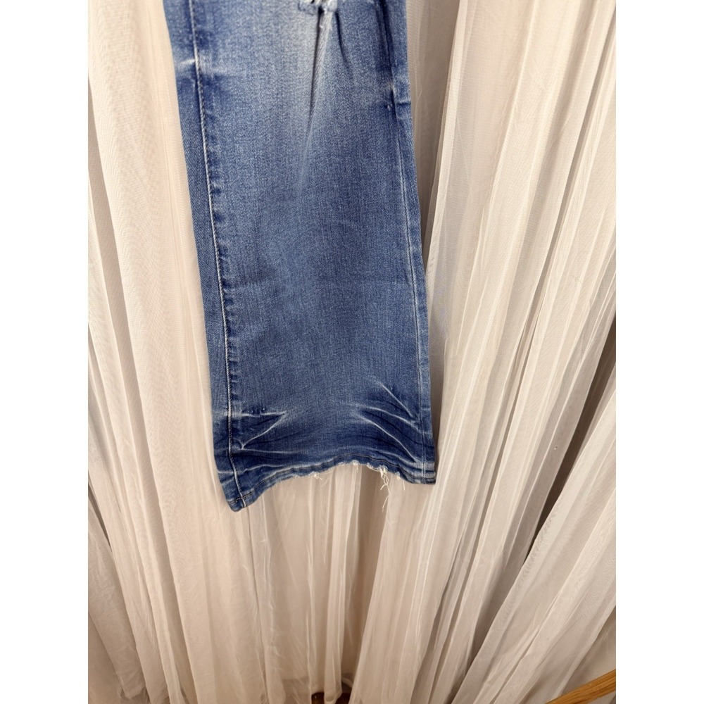 Vervet Alison Mid Rise Flare Jeans Distressed Light Wash Women Sz 28 - Picture 6 of 9